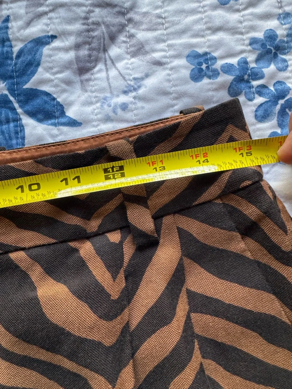 Lafayette 148 New York Black and Brown Zebra-Print Mini Skirt